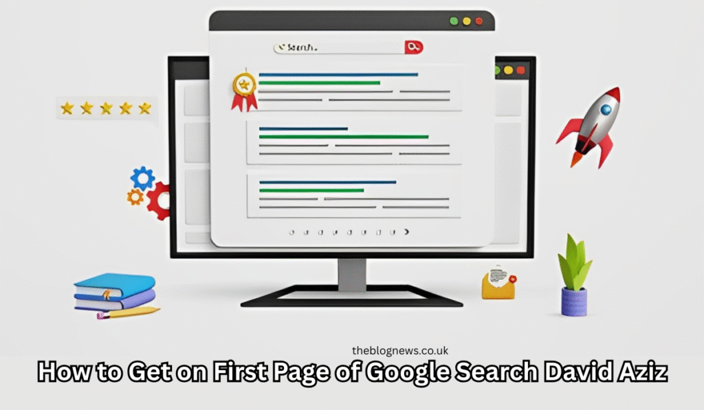 How to Get on First Page of Google Search David Aziz